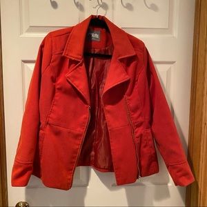 Orange corduroy jacket